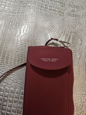 Forever Young Black or Red One Crossbody Bag with Gold Details